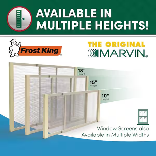 W B Marvin 37 in. x 10 in. Grey Aluminum Adjustable Window Screen - Picture 3 of 12
