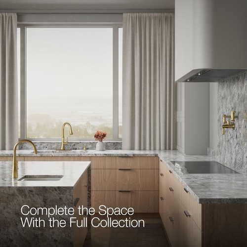 Kohler R28706-SD-2MB Kaori Rubinetto Cucina Manico Singolo,Ottone Spazzolato Vibrante - Foto 3 di 9