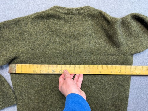 Noble Wilde New Zealand Green Wool Sweater Size L - Picture 20 of 21
