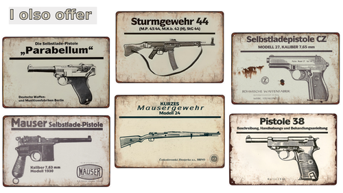 Metal sign - Sturmgewehr 44 (period advertising) - Bild 2 von 3