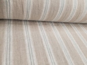 French Linen Cloth Heavyweight Vintage Stripe Linen