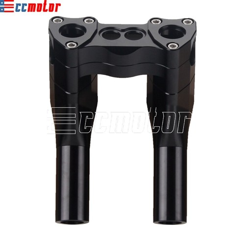 1" Pullback Handlebar Riser For Harley Dyna Softail Streetbob Sportster Iron 883 - Picture 6 of 11