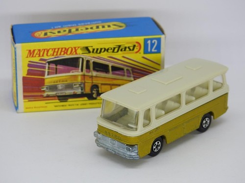 MATCHBOX LESNEY SUPERFAST No.12 SETRA COACH VNM IN NM G BOX 1971 - Picture 1 of 10