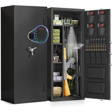 20 Gun Rifle Safe, Extra Large Unassembled Gun Safe with Removable Shelf