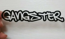 HELMET STICKERS X 2 YOUR NAME DECALS SPRAY GRAFITI BLACK VINYL MANY COLOURS 125