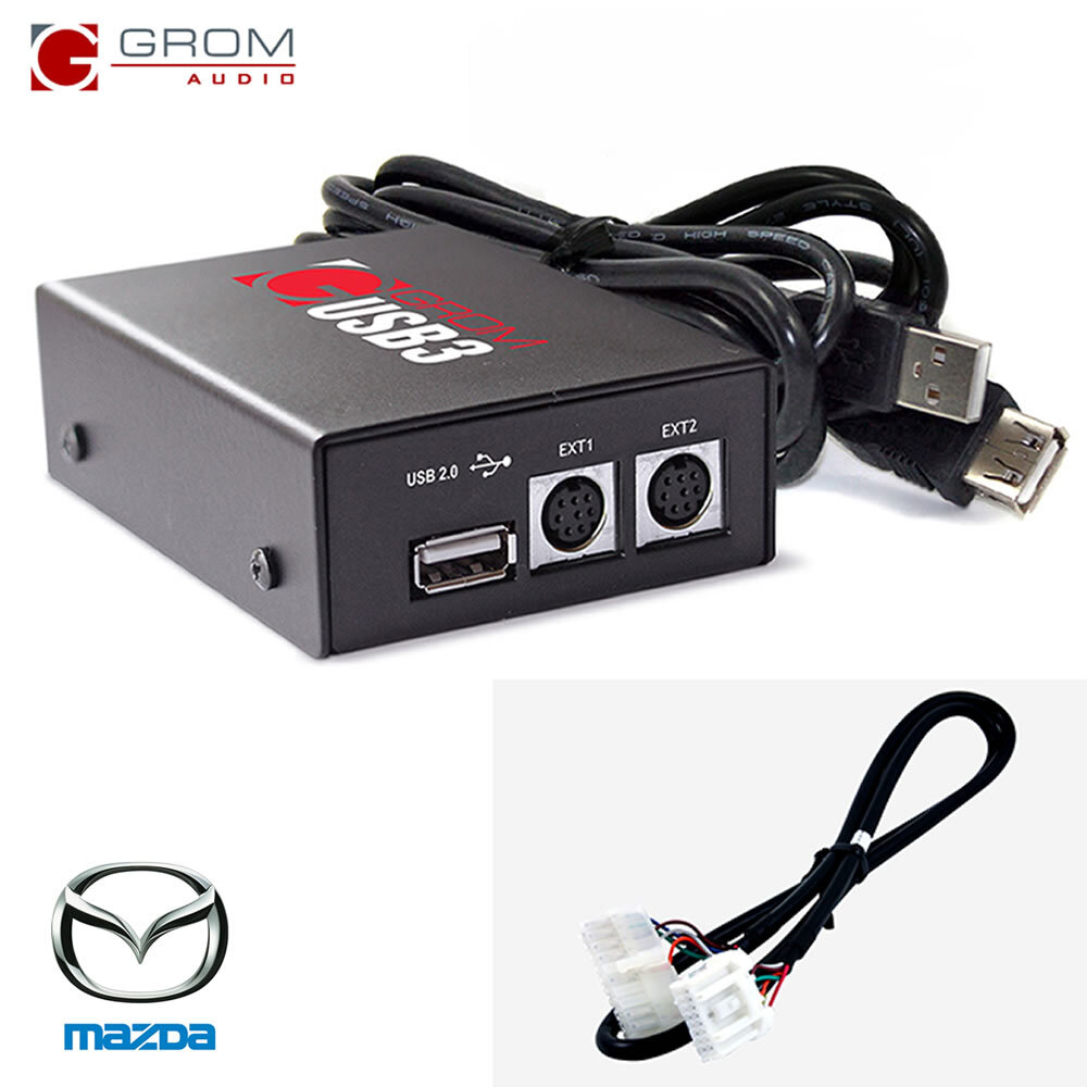 GROM USB Drive iPhone Android Interface kit for MAZDA 3 5 6 MX5 MPV RX-8 CX7
