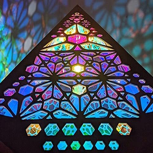 Beautiful USB LED USB Stained Glass Projection Night Light - Bild 8 von 12