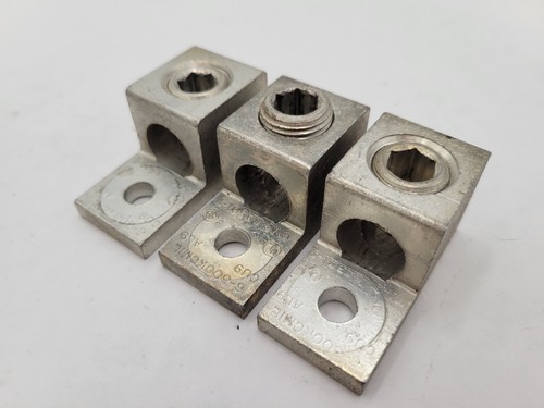 3PC Lot CMC LA301-1 Aluminum Mechanical Lug Single-Port 6-300 kcmil 1-Hole - Picture 3 of 15