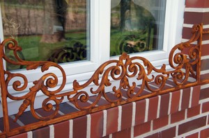 Fenster Blumenkasten Fensterdeko Blumen Gusseisen Fenstergitter