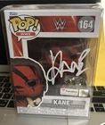 WWE Kane signed Funko Pop w/HOF Inscription Autograph JSA Protector