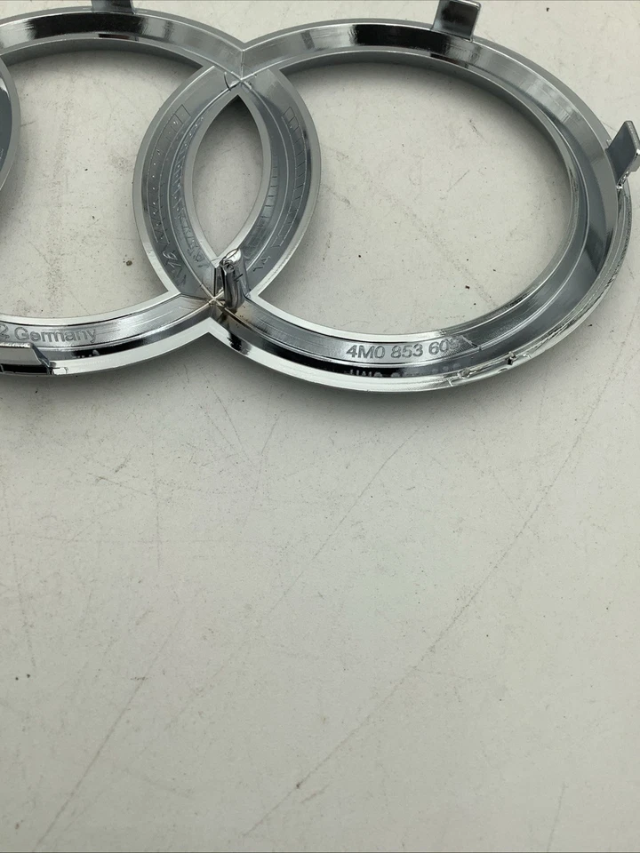 2016-2024 AUDI Q7 SQ7 Front Grille Emblem OEM  4M0853605 - Image 3 of 4