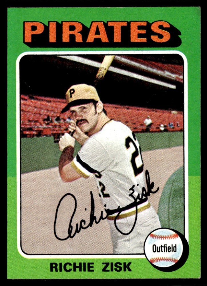 1975 Topps Mini Richie Zisk -- Pittsburgh Pirates #77
