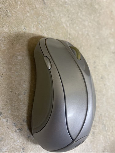 Microsoft Wireless Laser Mouse Silver 6000 Model 1054 W/ USB Receiver - Picture 2 of 6