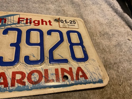 North Carolina NC First In Flight License Plate 2020 TPX 3928 - Picture 2 of 2