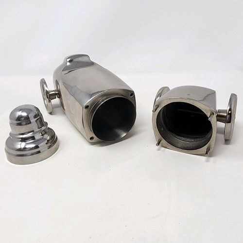 Art Deco Chrome Barware Hot Rod Car Cocktail Shaker - Picture 16 of 20