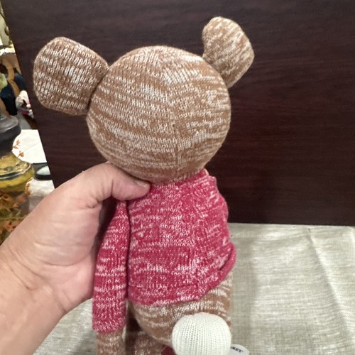 Weltmarkt Sockenaffe VALENTIN ROT HERZ PULLOVER 14 Zoll Stofftier - Bild 6 von 6