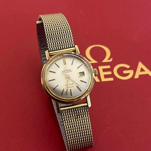 OMEGA De Ville TURLER Seamaster Auto Watch 2.8cm Case Triple Name Working Japan - Picture 3 of 5