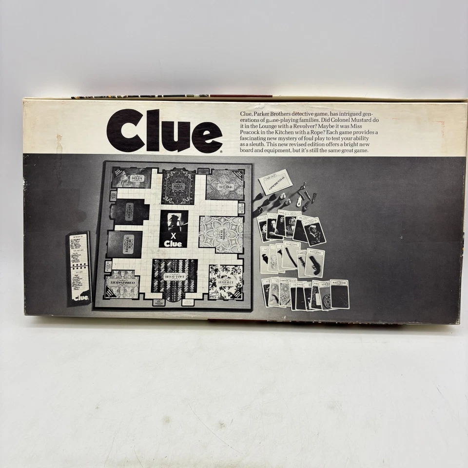 Juego de mesa clásico detective Parker Brothers 1972 vintage pista completa Foto 2 de 4