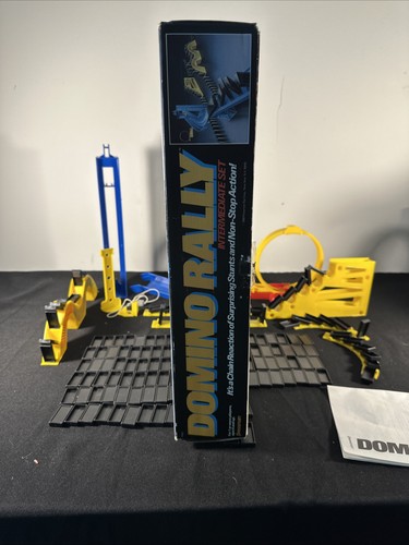 VINTAGE 1989 Domino Rally Intermediate Action Set Game Toy Pressman Complete - Picture 14 of 17