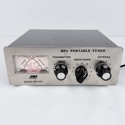 MFJ-971 Portable HF Antenna Tuner QRP 200W 1.8 to 30 MHz Cross Needle SWR