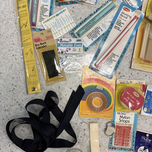 Nähzubehör Paket Bondex Res QTape Haken Ösenschlaufen Ausbessern Stoff siehe Bilder - Bild 10 von 16