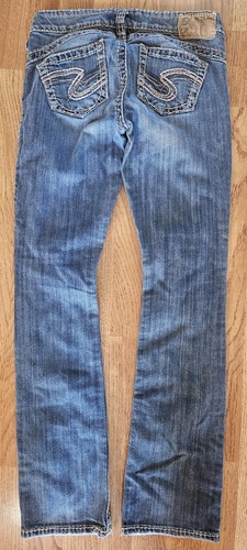 Silver Jeans Tuesday 16 1/2 Blue Denim Bootcut Size 27x33