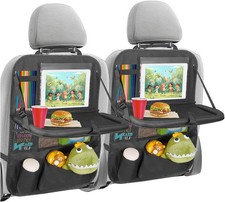 Back Seat Car Organizer with Tablet Holder-2 Pack,6 Storage Pockets Car Storage