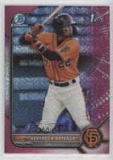 2022 Bowman Chrome Prospects Mega Box Fuchsia Mojo Refractor Aeverson Arteaga