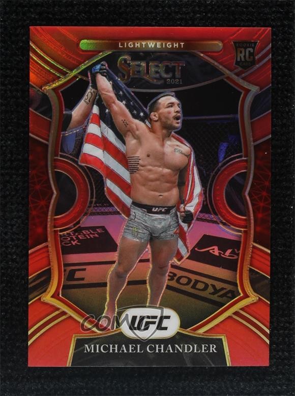 2021 Panini Select UFC Concourse Red Prizm 32/99 Michael Chandler Rookie RC jw9