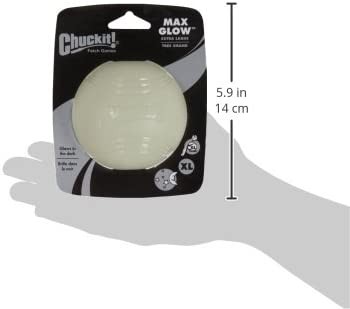 Chuckit Max Glow Ball Brilla en la Oscuridad X-Large Juguete para Perros 3.5 - pulgadas - Imagen 7 de 7