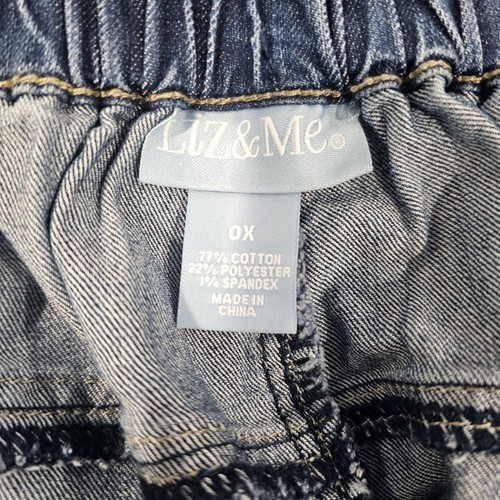 Liz & Me Capri Blue Stretch Waist Denim Jeans Sz 0X - Picture 6 of 6