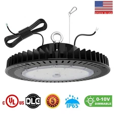 LED UFO High Bay Light 150W 200W 240W Dimmable Warehouse Factory Lighting DLC&UL