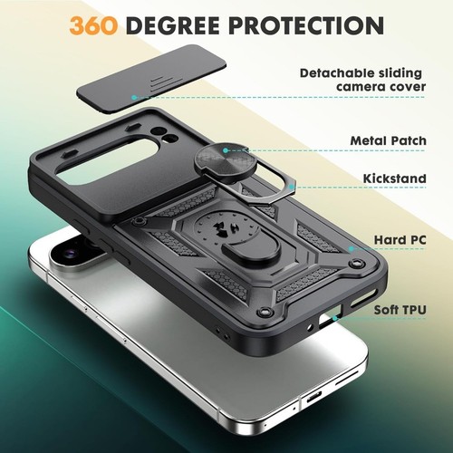 Armure Étui Pour Google Pixel 10 Proxl 9A Support Bague Téléphone & Protecteur - Photo 5 sur 40