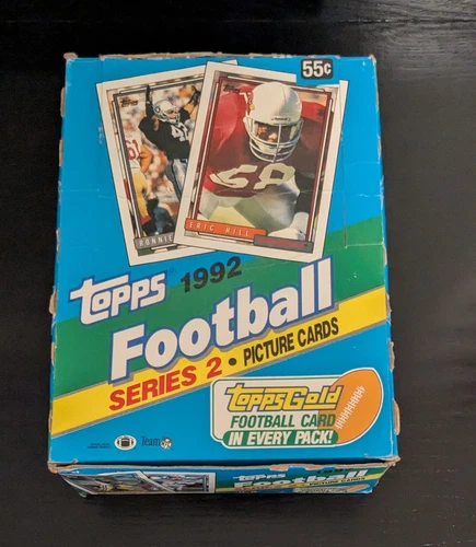 1992 Topps Football Series 2 Box 36 Sealed Packs
