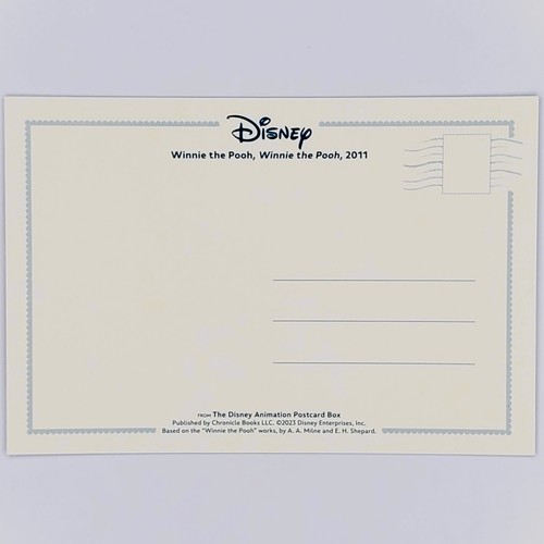 Winnie the Pooh Hunny Pot Honey Postcard Disney Animation Teddy Bear AA Milne - Picture 2 of 2