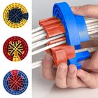 Plastic Cable Comb Tool Cable Organizing Tool Kit Colorful Wire Bundler Goiws