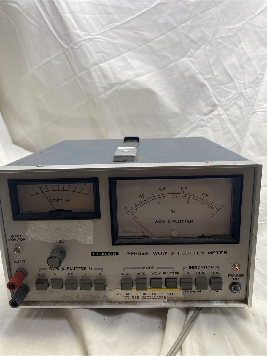 アンプ LFM-3610 WOW & FLUTTER METER LEADER LFM-36A Wow & Flutter Meter Untested | eBay