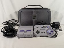 SNES Super Nintendo Classic Includes 21 Games w Travel Case Tested Free Shipping