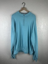 Peter Millar Perth Quarter Zip Blue Men  s 4XT