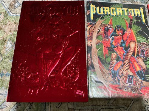 Purgatori # 1, 2, 3 Set - Red Foil, Lady Death, Jim Balent, Tarot, Chaos Comics NM - Bild 2 von 3