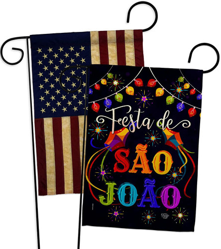 de São João Garden Flag Pack Celebration Junina Brazilian Festivals Festas Oc...