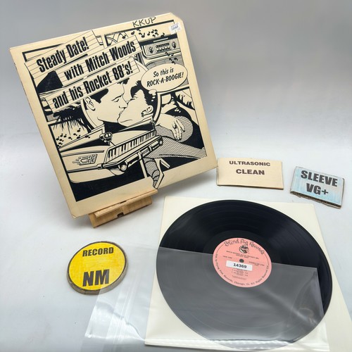 Mitch Woods And His Rocket 88's- Steady Date! NM/VG+ Ultrasonic Clean 1984 - Picture 2 of 3