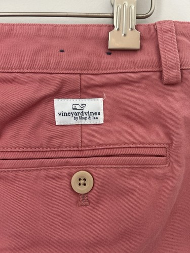 Boys Vineyard Vines Pink Salmon Chino Club Pants 3P0084- Size 18 Golf Waist 30" - Picture 5 of 11