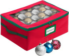 Underbed Christmas Ornament Storage Container Box with Dividers