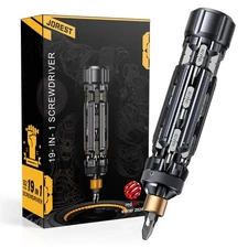 JOREST - 19 in 1 Set EDC Multi Screwdriver Tool All in One, Pocket Repair Kit