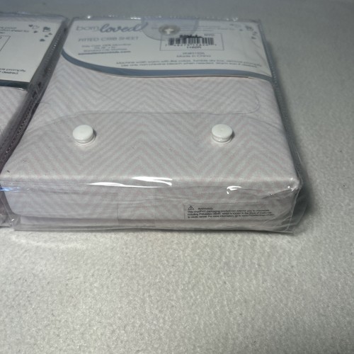 Born Loved Fitted Crib Sheet 100% Micro Fiber 28"x52" Pink- Set Of 2 - Picture 7 of 8