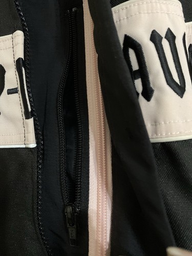 Original Harley Davidson Damen Mesh gefütterte wattierte Motorradjacke L schwarz/pink - Bild 23 von 23