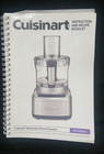 Cuisinart Food Processor FP-8 Manual Instruction and Recipe Booklet Elemental 8