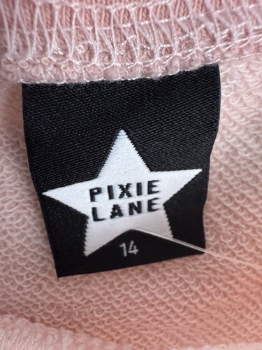 PixieLane Girls Size 14 Tie-Dye Sweatshirt Smiley Face Graphic Pullover USA Made - Picture 4 of 9