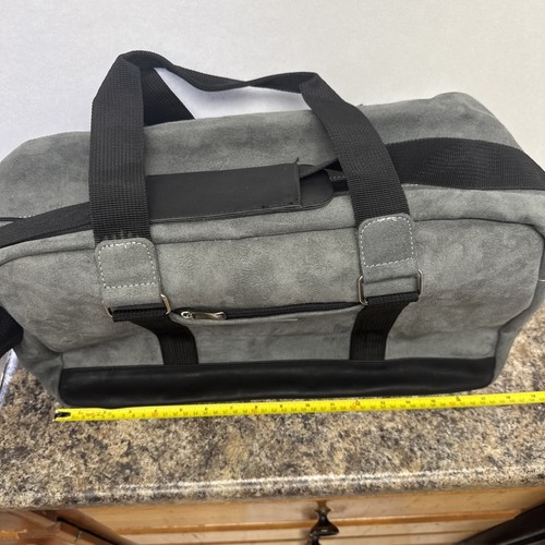 Belmond Andean Explorer Suede Duffle Bag Gray Grey - Picture 9 of 18